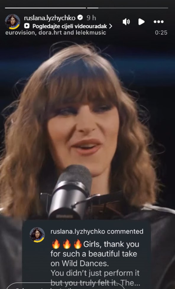 Ruslana pohvalila grupu Lelek