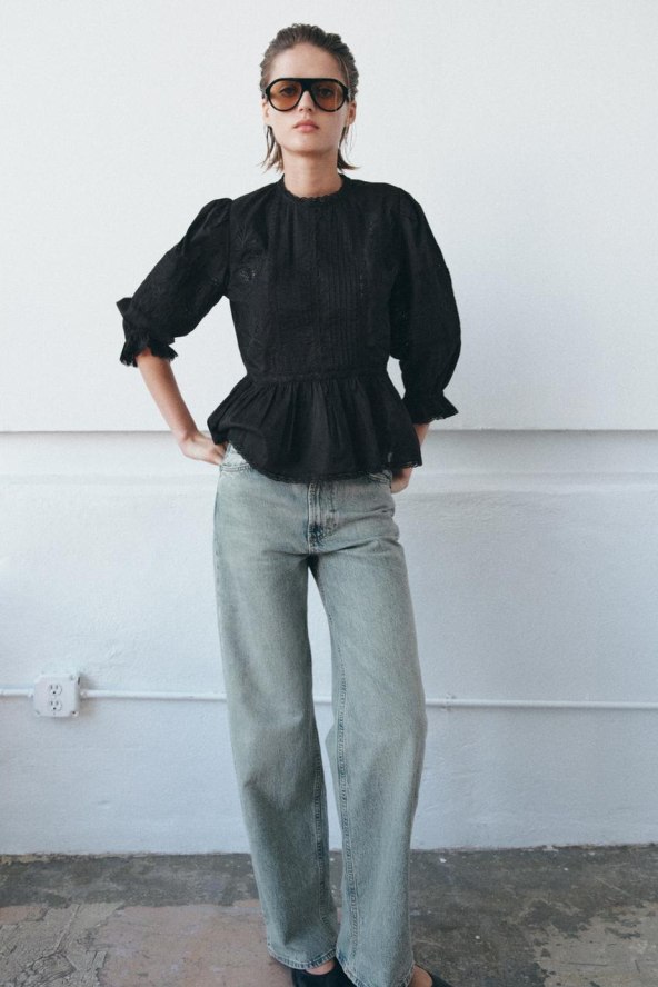 Zara košulja puff rukavi