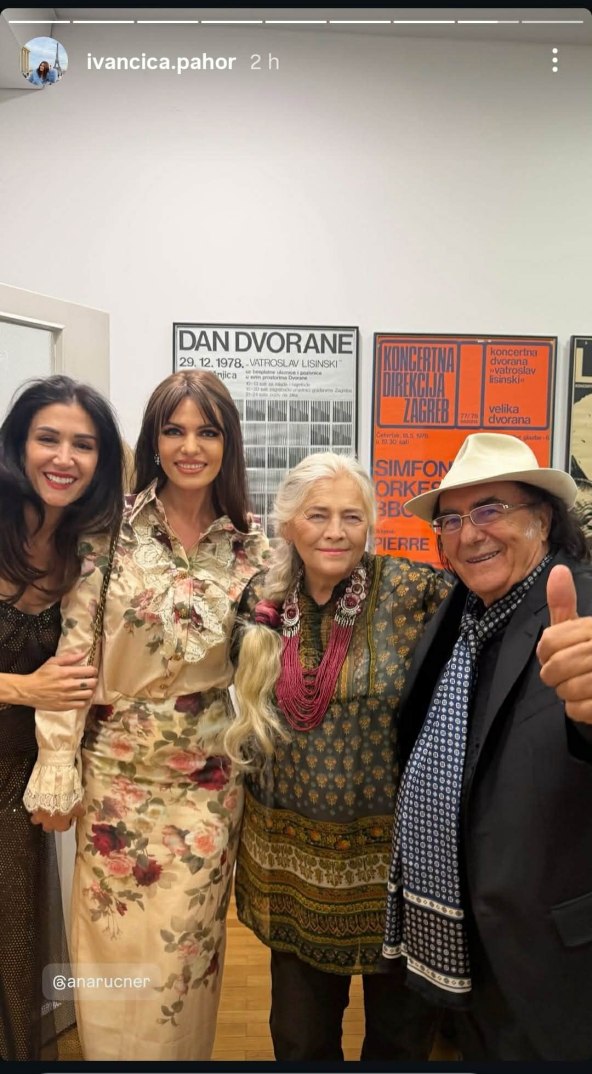 Ivančica Pahor s majkom Marijom, Anom Rucner i Al Banom