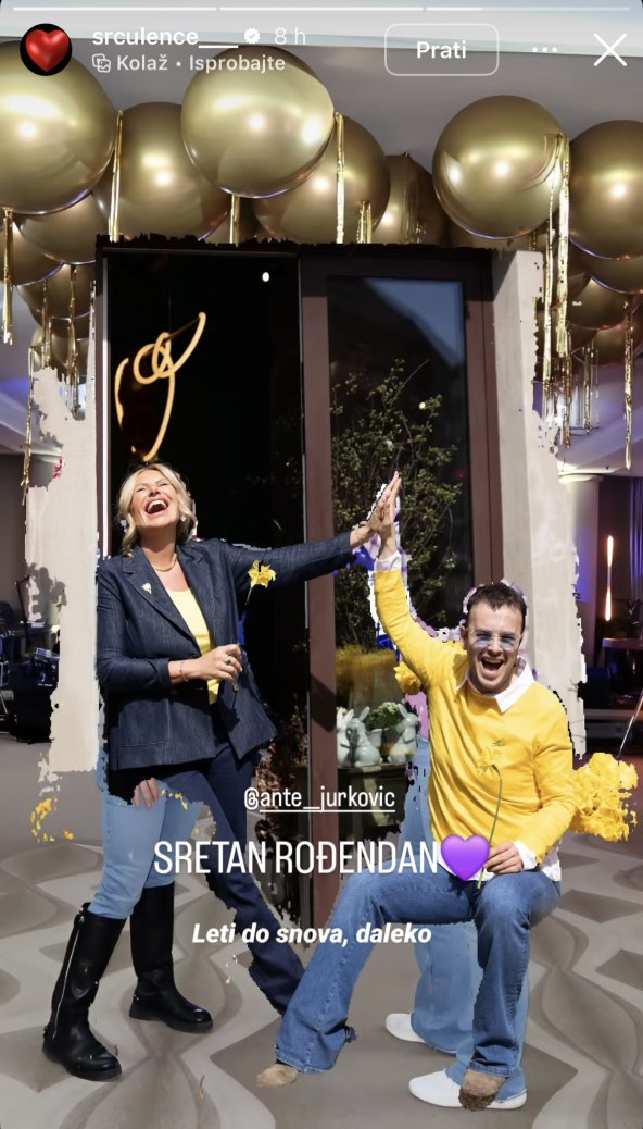 Iva Todorić čestitala rođendan Anti Jurkoviću