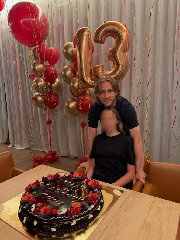 Luka Modrić s kćeri Emom