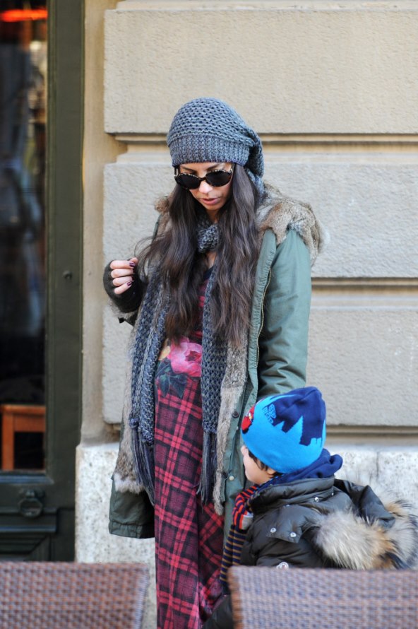 Trudna Olja Vori na špici sa sinom Petrom  