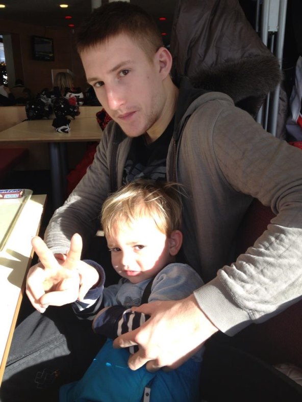 Snježana Galeković (Mehun) na skijanju s obitelji 