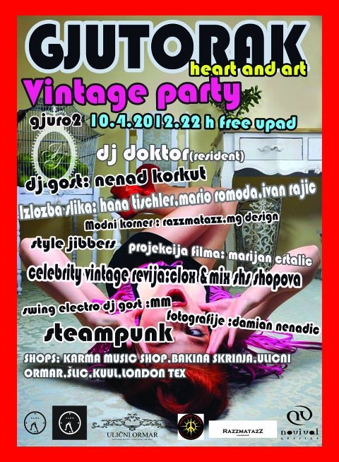 Modni znalac Nenad Korkut DJ-ira na Vintage Heart and Art-u u klubu Gjuro2