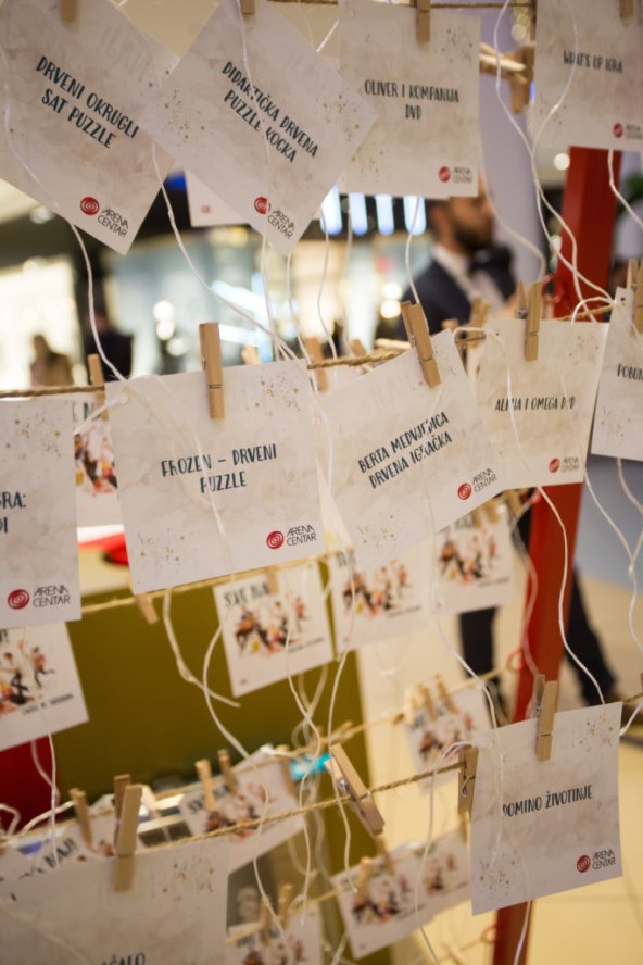 Ostvarene su želje s Humanitarnog drvca želja u Arena Centru