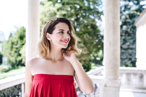 Glumica i voditeljica Doris Pinčić Rogoznica u kampanji domaćeg modnog brenda