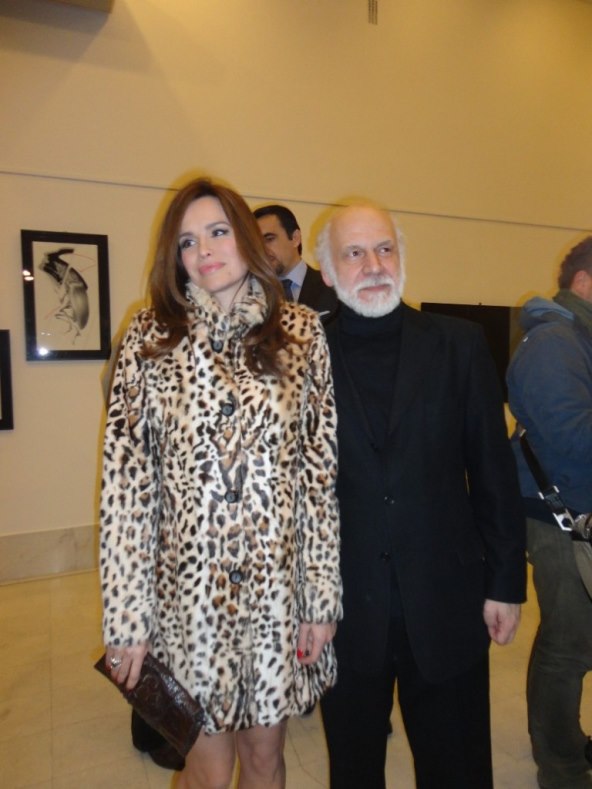 Severina u tigrastoj bundi plijenila pažnju na izložbi Dimitrija Popovića 