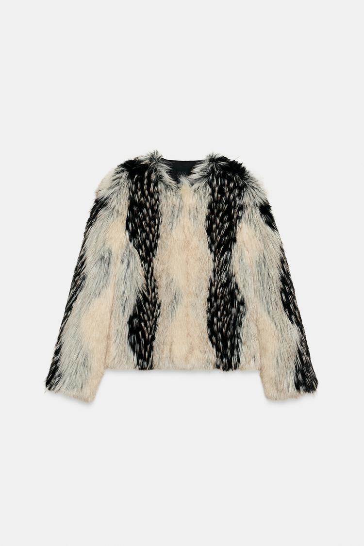 SHORT FAUX FUR COAT ZW COLLECTION/ ZARA/ 69.99 EUR