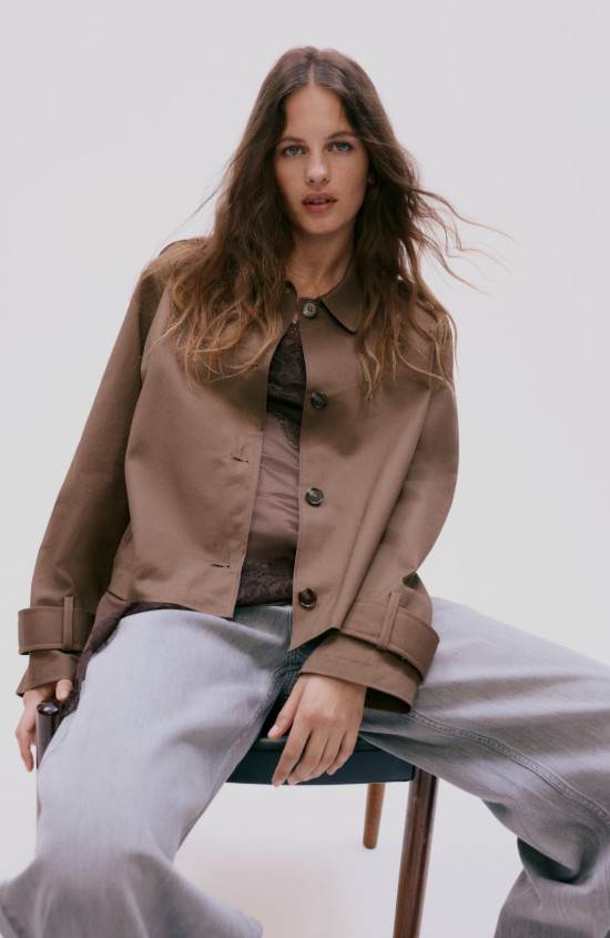 Trench-look cotton jacket/HM/12,99 EUR