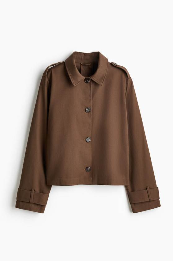 Trench-look cotton jacket/HM/12,99 EUR