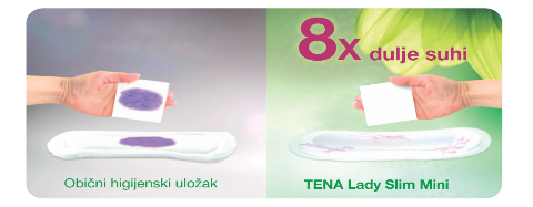 Besplatno isprobaj TENA Lady uloške