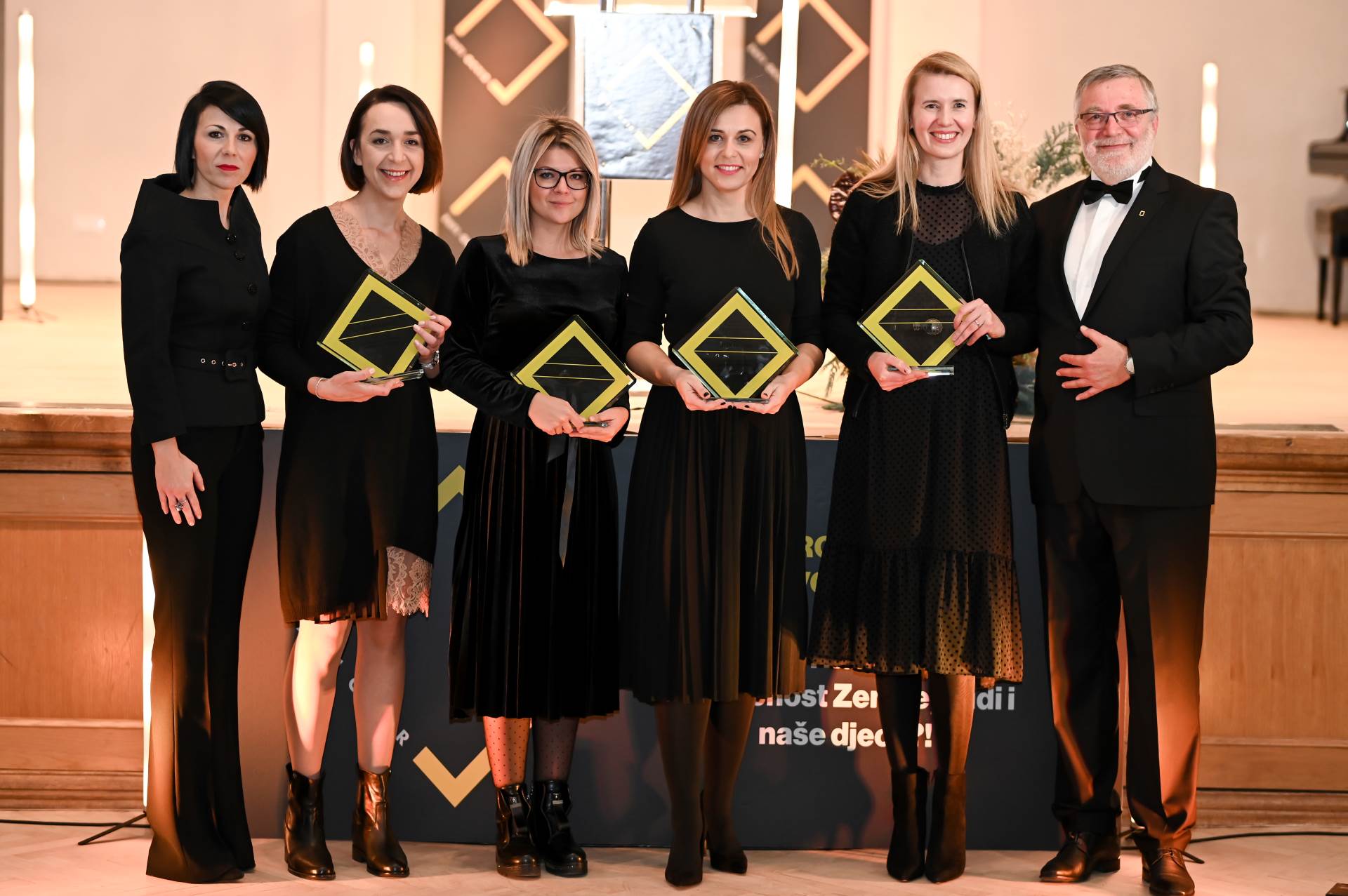 Ivana Krajinović, članica Uprave Adria Medije Zagreb, Ivana Knežević, Erste Banka, Petra Kovačević, Prosche Hrvatska, Zvjezdana Novak JYSK Hrvatska, Petra Ledinek, TV Kanal National Geographic i Hrvoje Prćić glavni urednik National Geographic Hrvatska