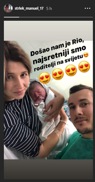 Manuel Štrlek dobio drugo dijete, otkrio i neobično ime sinčića