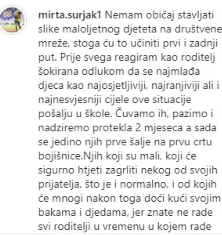 Mirta Šurjak u velikom strahu za svoju kći