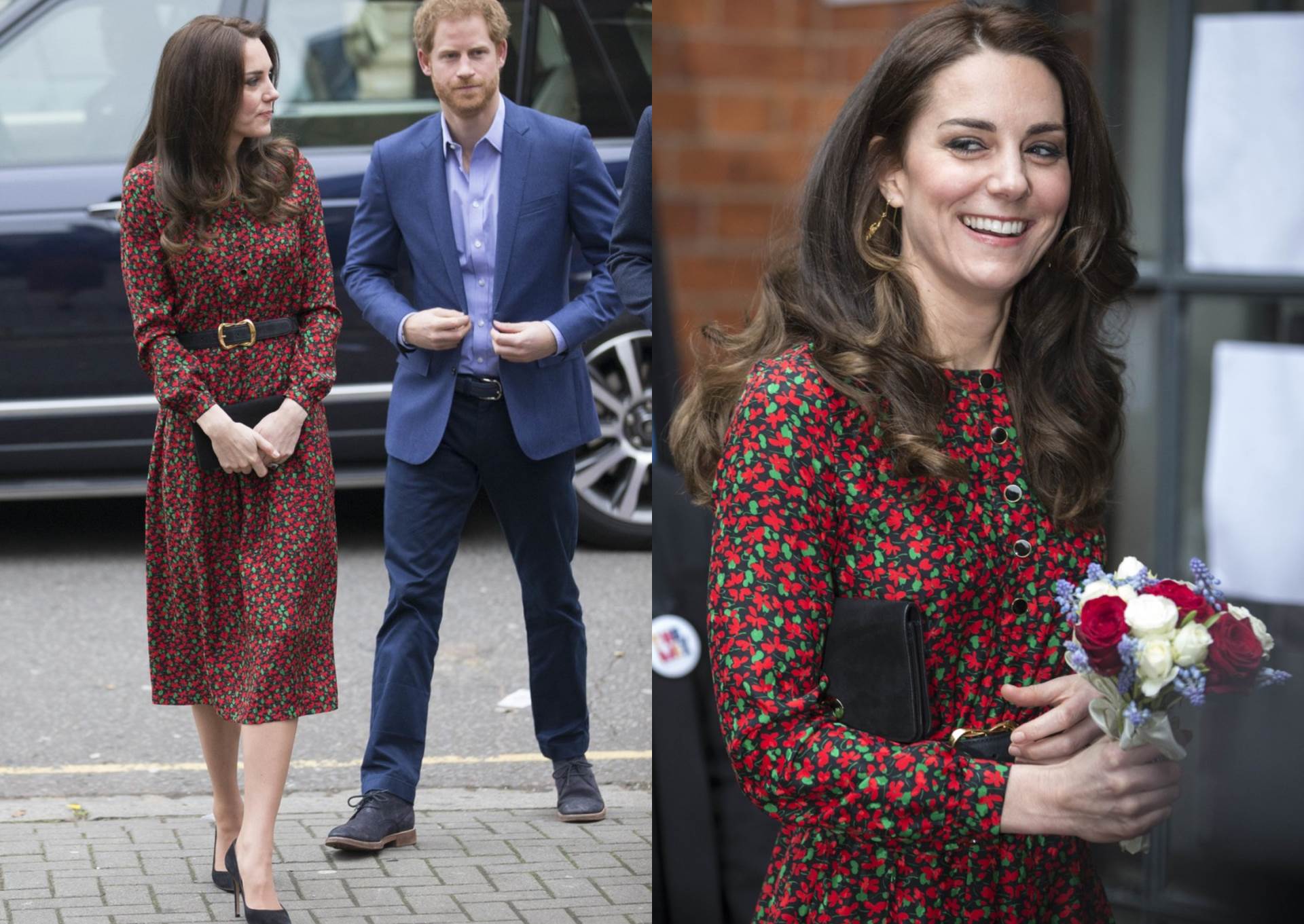 Kate Middleton u cvjetnoj haljini Vanesse Seward