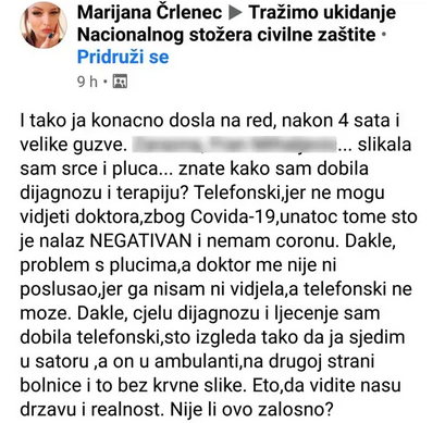 LJUBAV JE NA SELU Marijana kritizirala mjere Stožera: 'Nije li ovo žalosno'