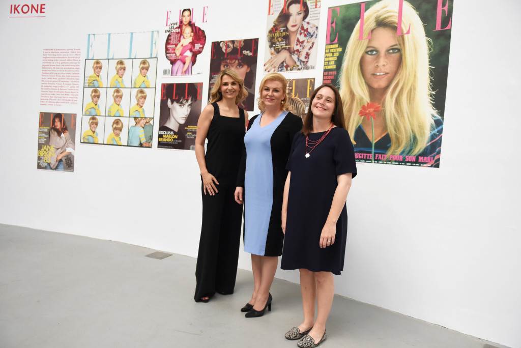 Predsjednica Kolinda Grabar Kitarović posjetila izložbu „Elle – Moda i društvo Isprepleteni pogledi 1945 – 2015“