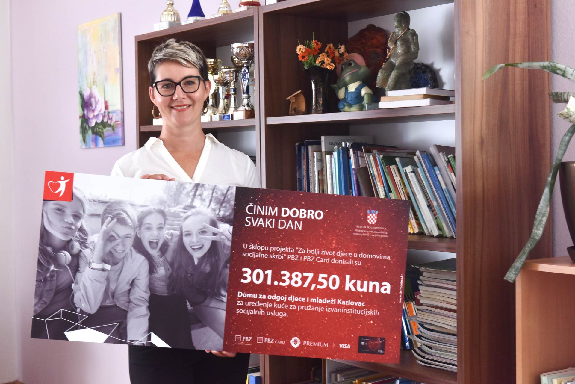 PBZ Grupa donirala oko 300.000 kuna Domu za odgoj djece i mladeži Karlovac