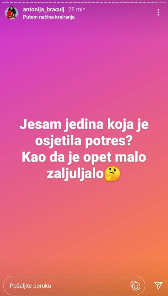 Poznati nakon novog jakog potresa: 'Isuse ne opet. Noge mi se tresu'