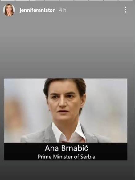 jennifer aniston ana brnabić