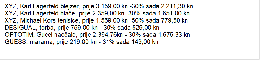 PROLJETNI MUST-HAVE  U Designer Outletu Croatia čekaju vas popusti do -70%