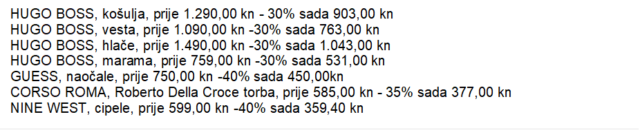 PROLJETNI MUST-HAVE  U Designer Outletu Croatia čekaju vas popusti do -70%