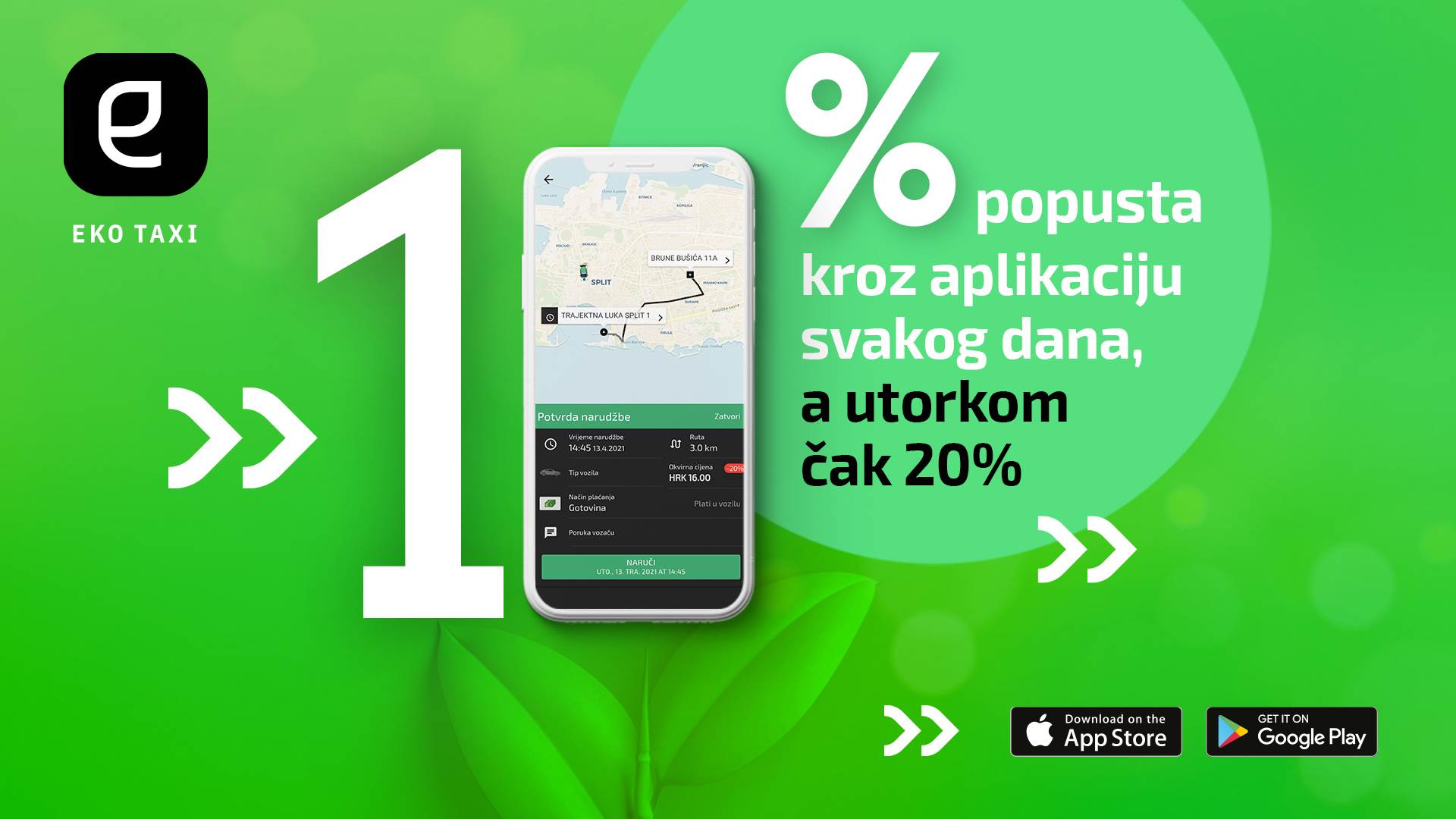 Naručivanje putem Eko taxi aplikacije donosi popuste