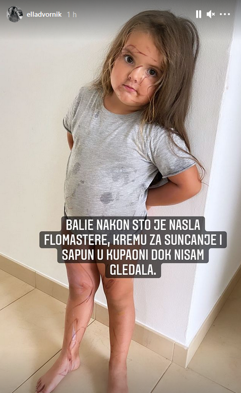 'BAREM NIJE DOSADNO' Kad se Balie dohvati flomastera ni Lumi nije pošteđena