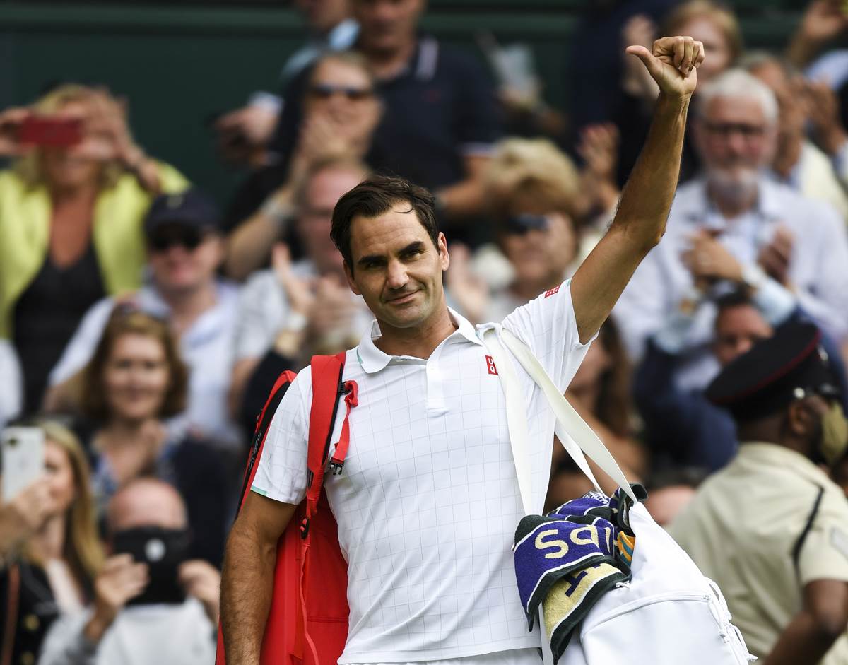 Roger Federer igra tenis