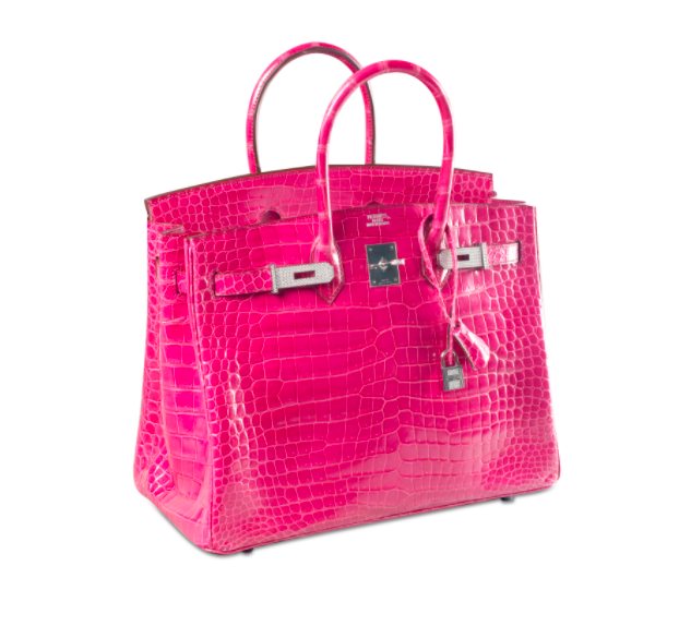 Fuchsia Diamond-Studded Hermes Birkin