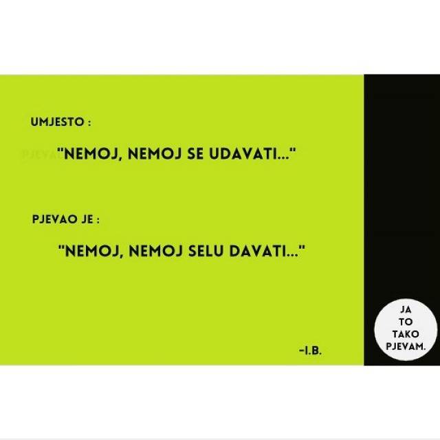 stih nemoj se udavati