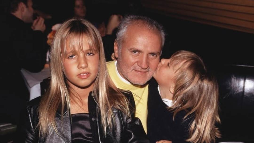 Gianni Versace i Alegra Versace na fotografiji