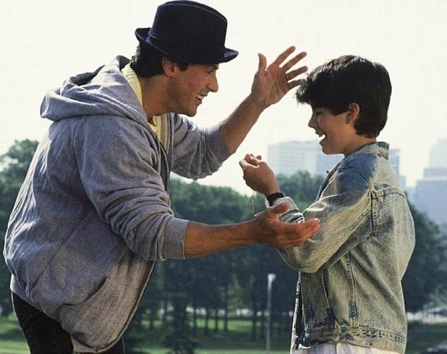 Sylvester Stallone i sin Sage Stallone