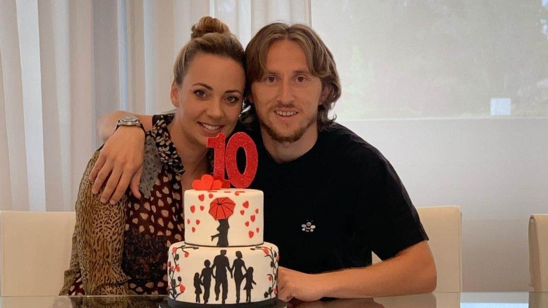 Luka Modrić i Vanja Modrić slave godišnjicu