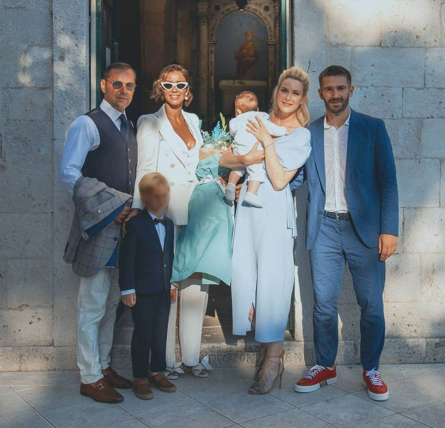 Marko Livaja, Iris Rajčić i kuma Ana Gruica Uglešić