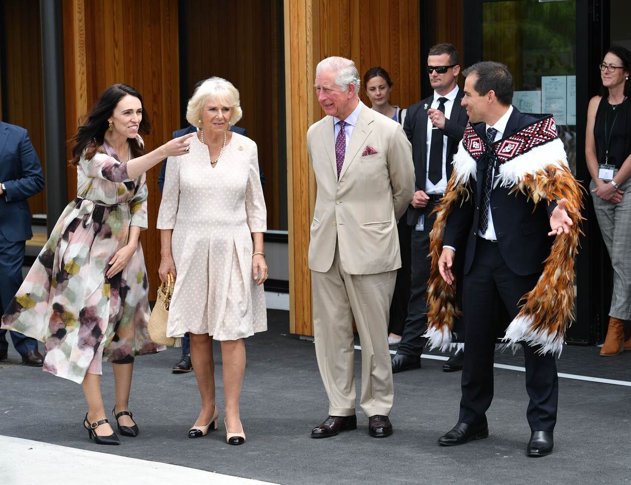 Jacinda Ardern, Camilla Parker Bowles i princ Charles