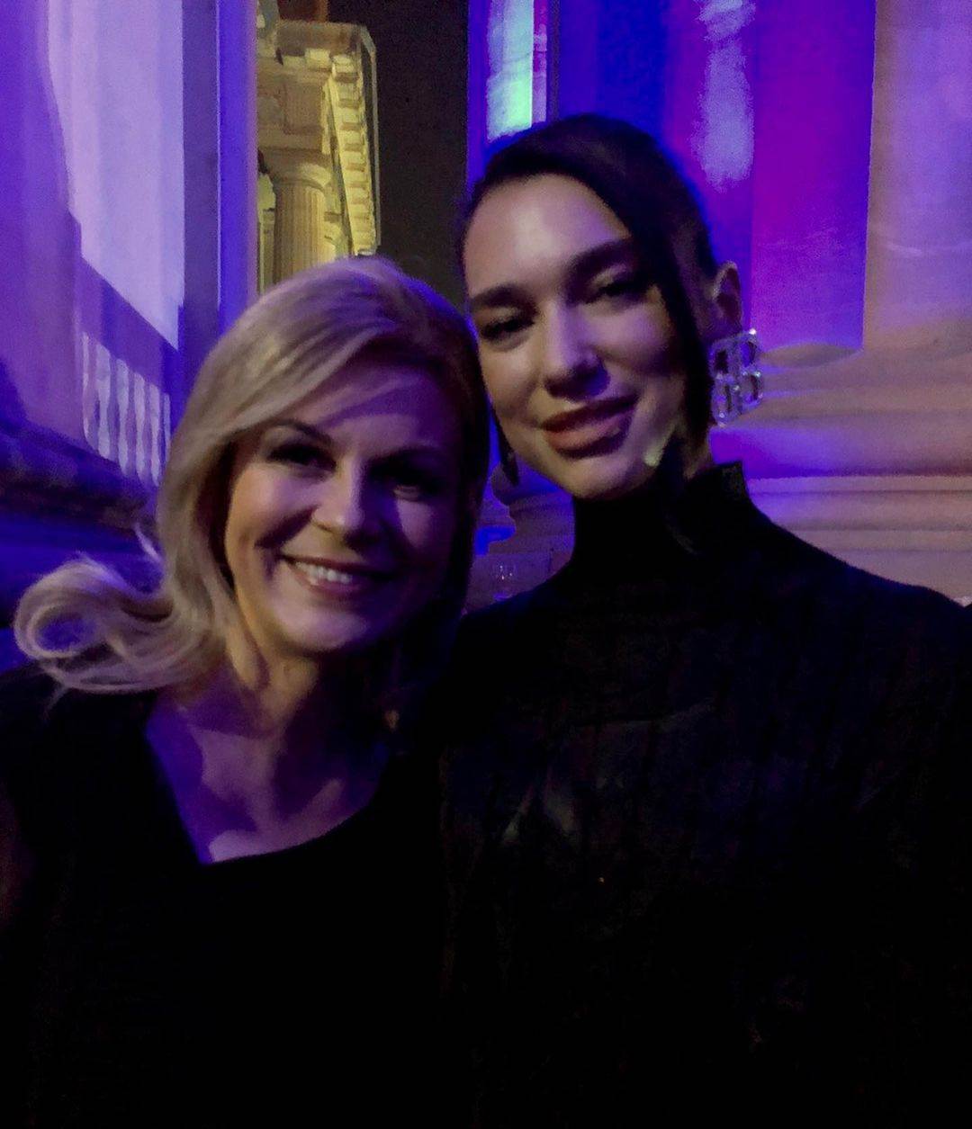 Kolinda Grabar Kitarović, Dua Lipa