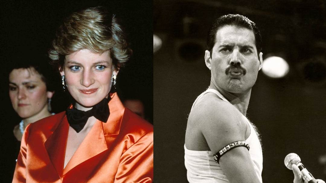 princeza diana, freddie mercury