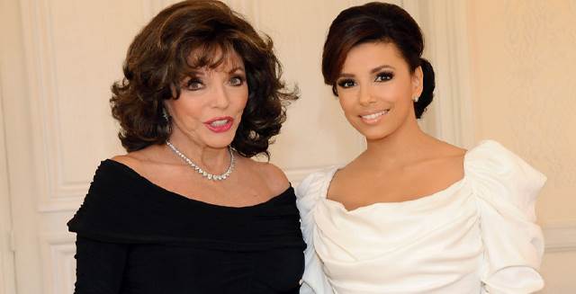 Joan Collins i Eva Longoria poziraju na fotografiji