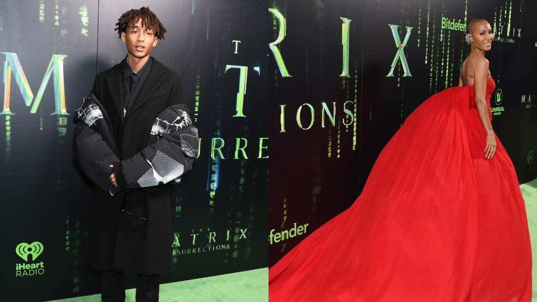 Jayden Smith i Jada Pinkett Smith na premijeri Matrixa