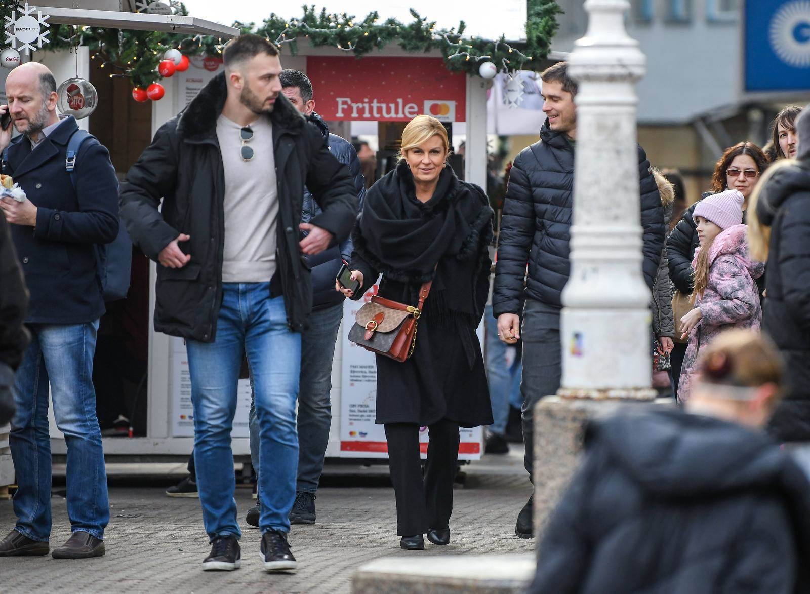 Kolinda Grabar Kitarović prošetala zagrebačkom špicom