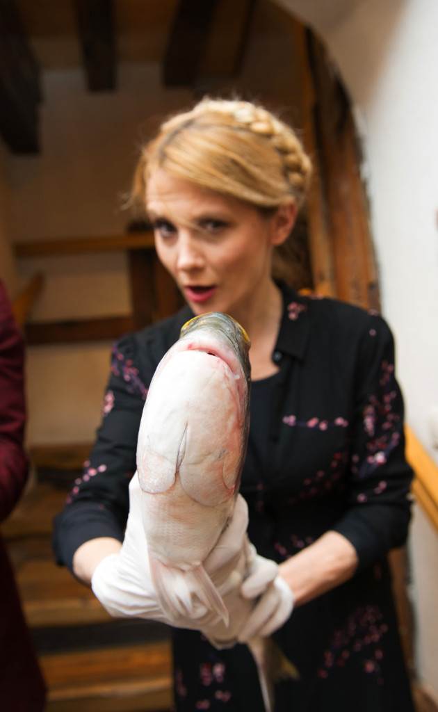 Barbara Nola, Miran Kurspahić i dvije ribe