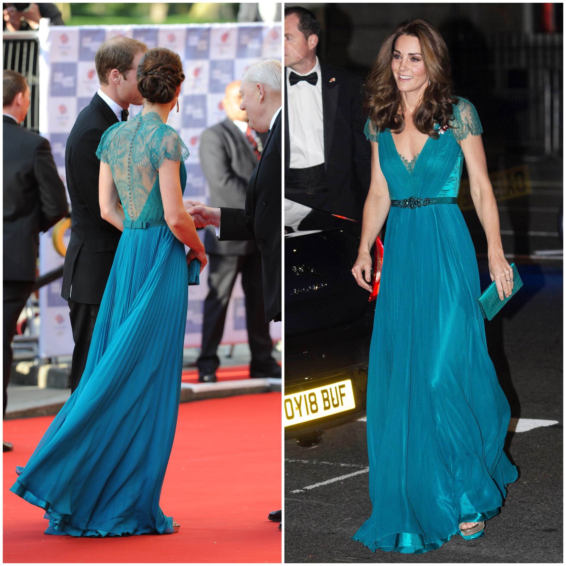 Kate Middleton nosi Jenny Packham haljinu