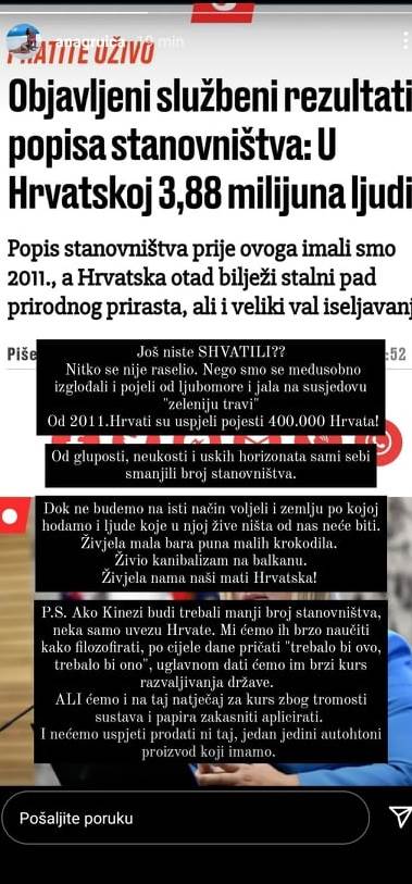 Ana Gruica iznijela svoje mišljenje o Popisu stanovništva 2021.