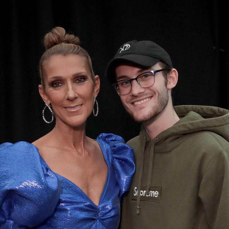 Celine Dion i sin Rene Charles