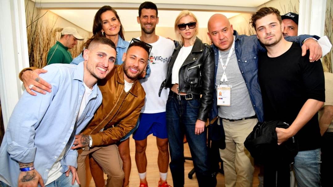 Novak Djokovic, Izabel Goulart i Stella Maxwell zajedno na teniskom turniru