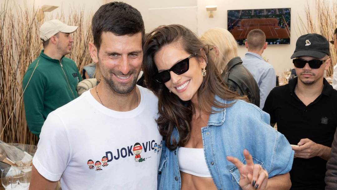 Novak Đoković i Izabel Goulart na teniskom turniru