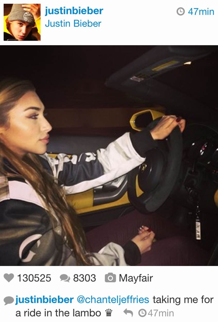 Chantel Jeffries bila je u vezi s Justinom Bieberom