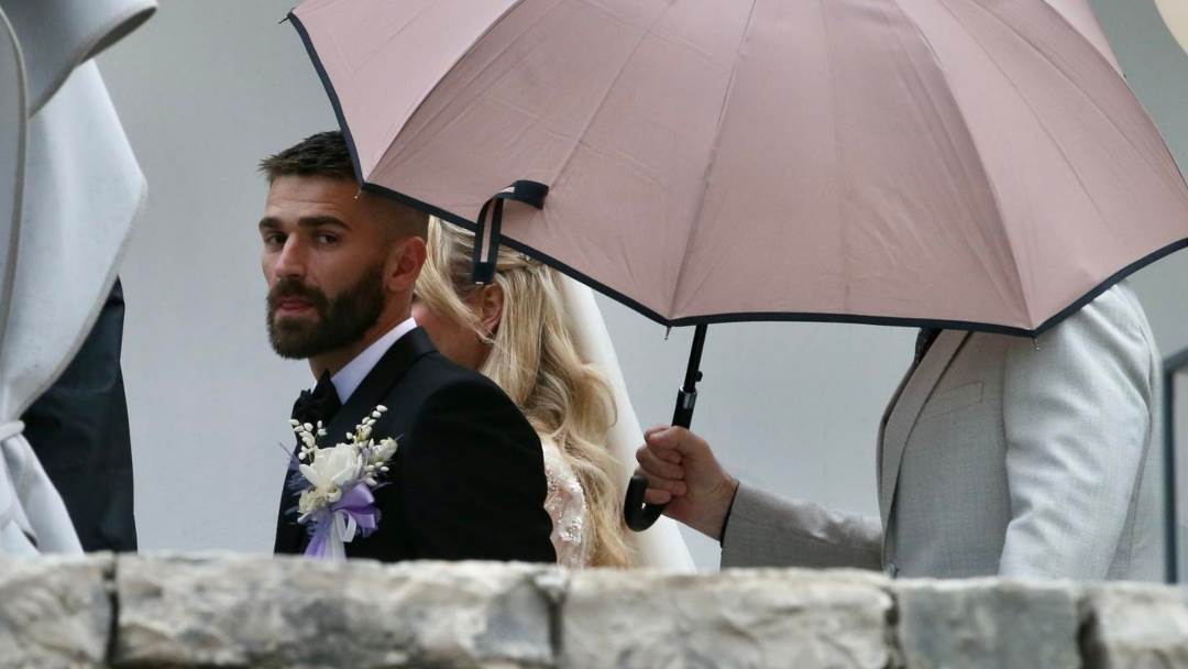 Marko Livaja i Iris Rajčić vjenčali su se na Sustipanu