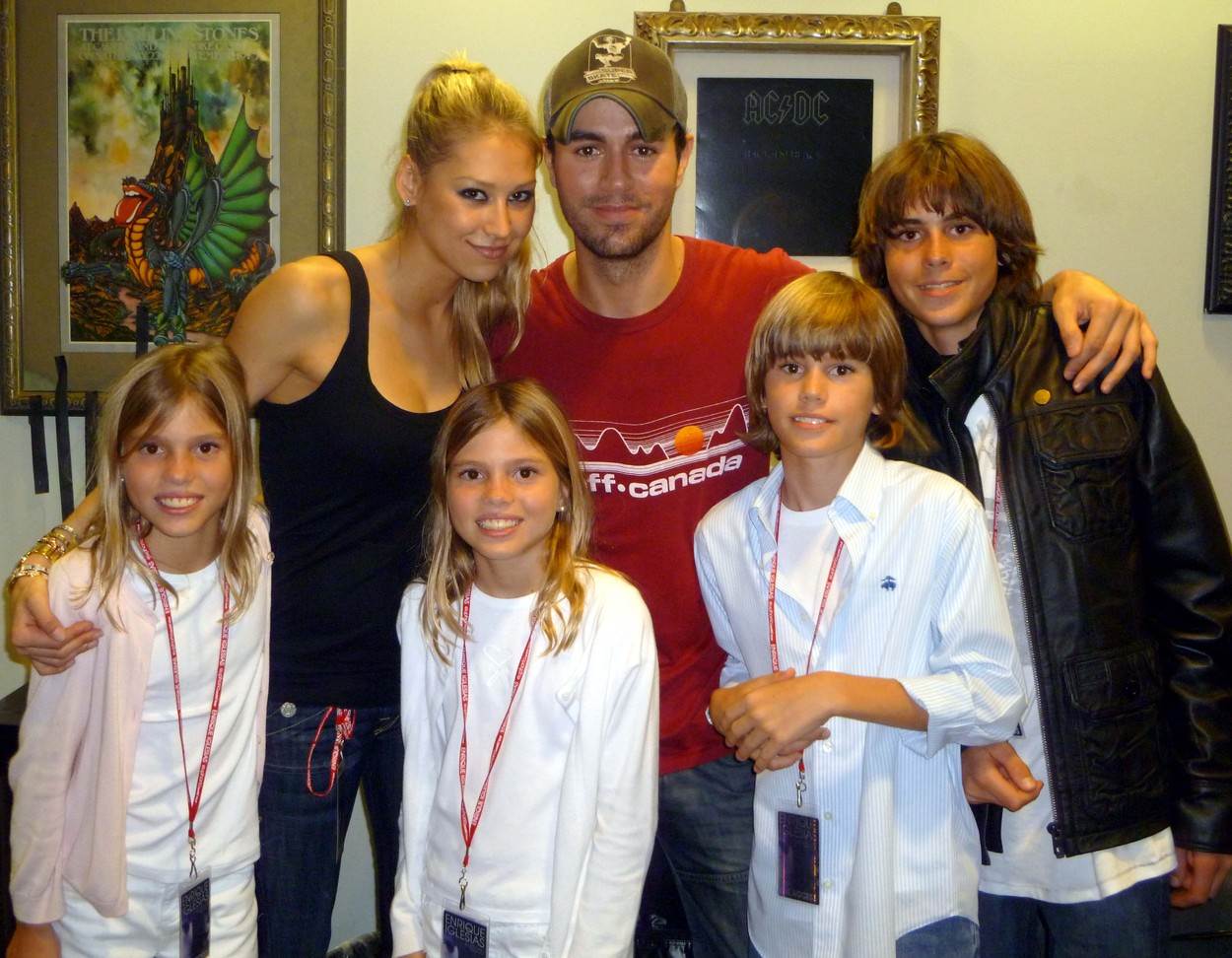 Enrique Iglesias, Ana Kurnjikova i djeca iz drugog braka Julia Iglesiasa